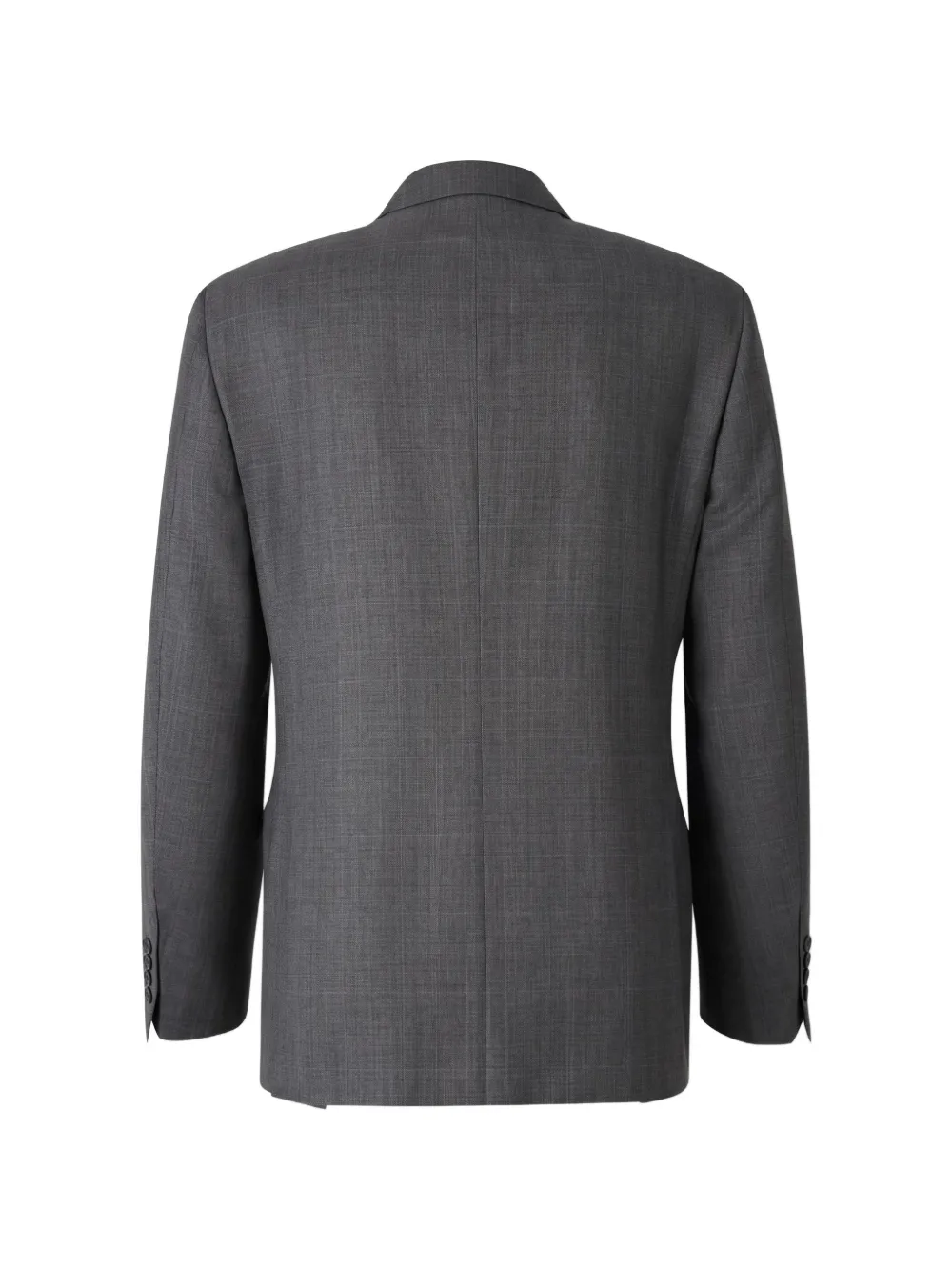 Canali check-pattern single-breasted suit Grijs