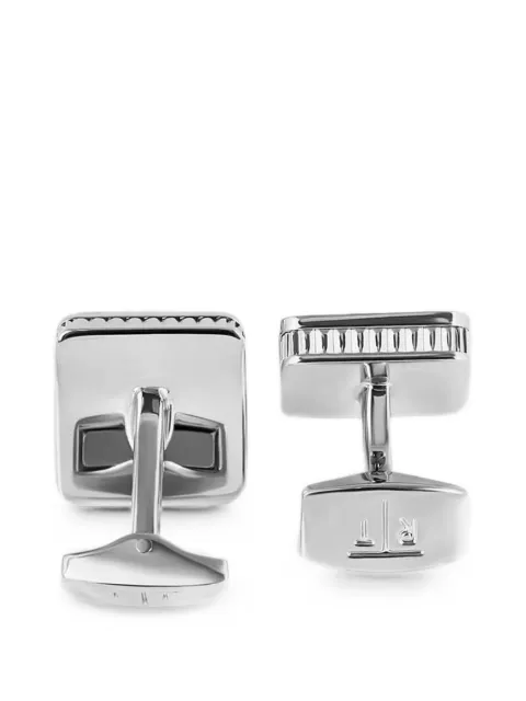 Tateossian Giza Ice enamel-texture cufflinks