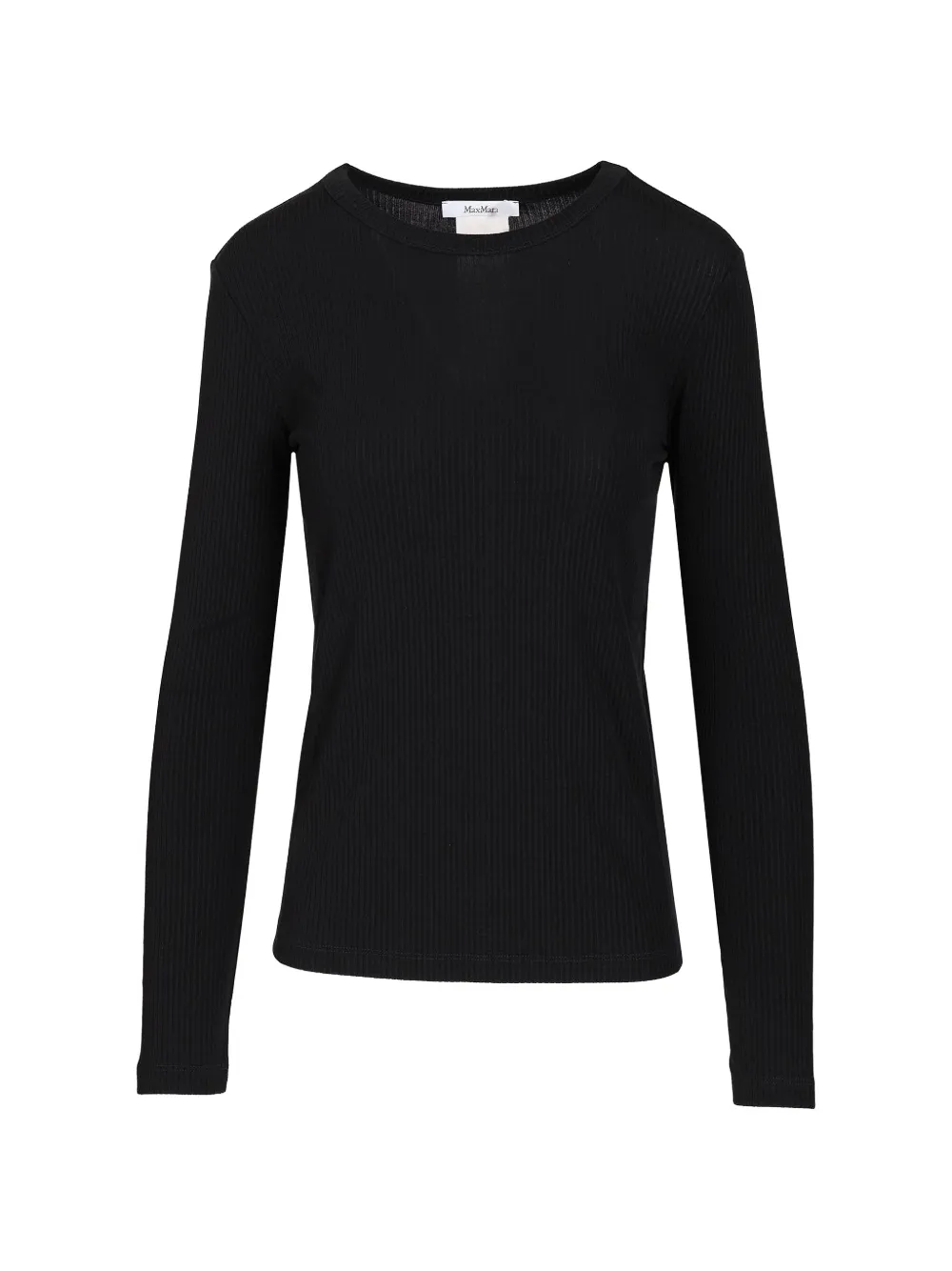 Max Mara Langarmshirt aus geripptem Strick - Blau