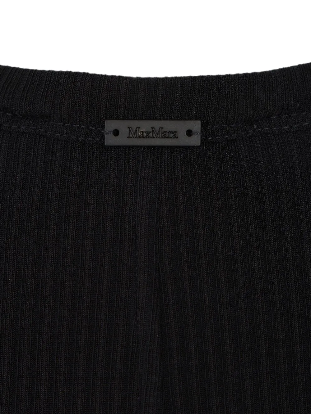 Max Mara Ribgebreid T-shirt Blauw