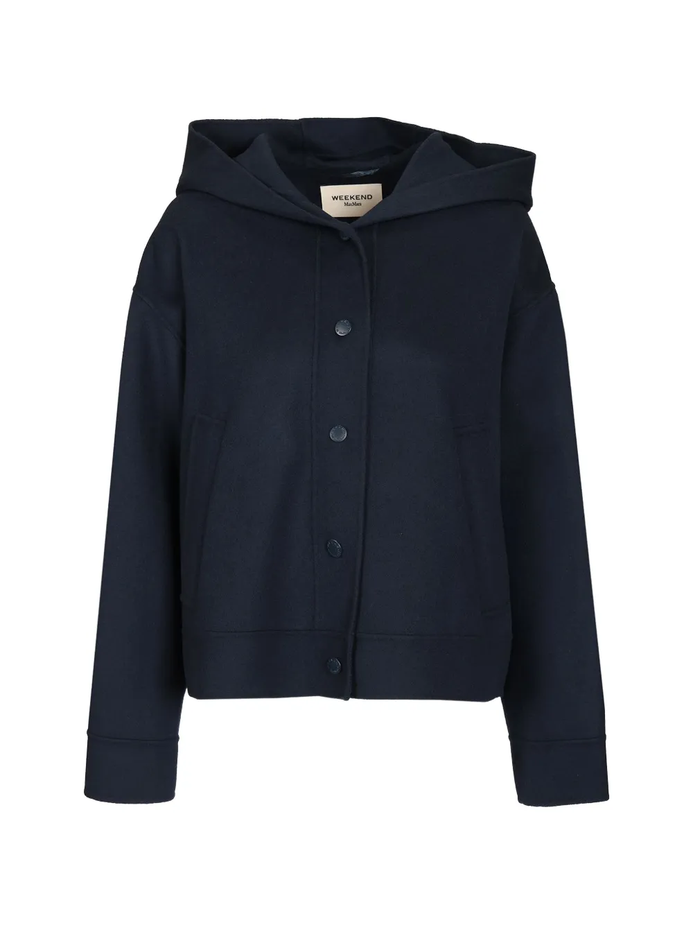 Weekend Max Mara Giacca in lana con cappuccio - Blu