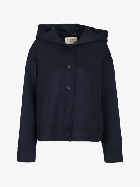 Weekend Max Mara jakke i dobbelt uld med hætte