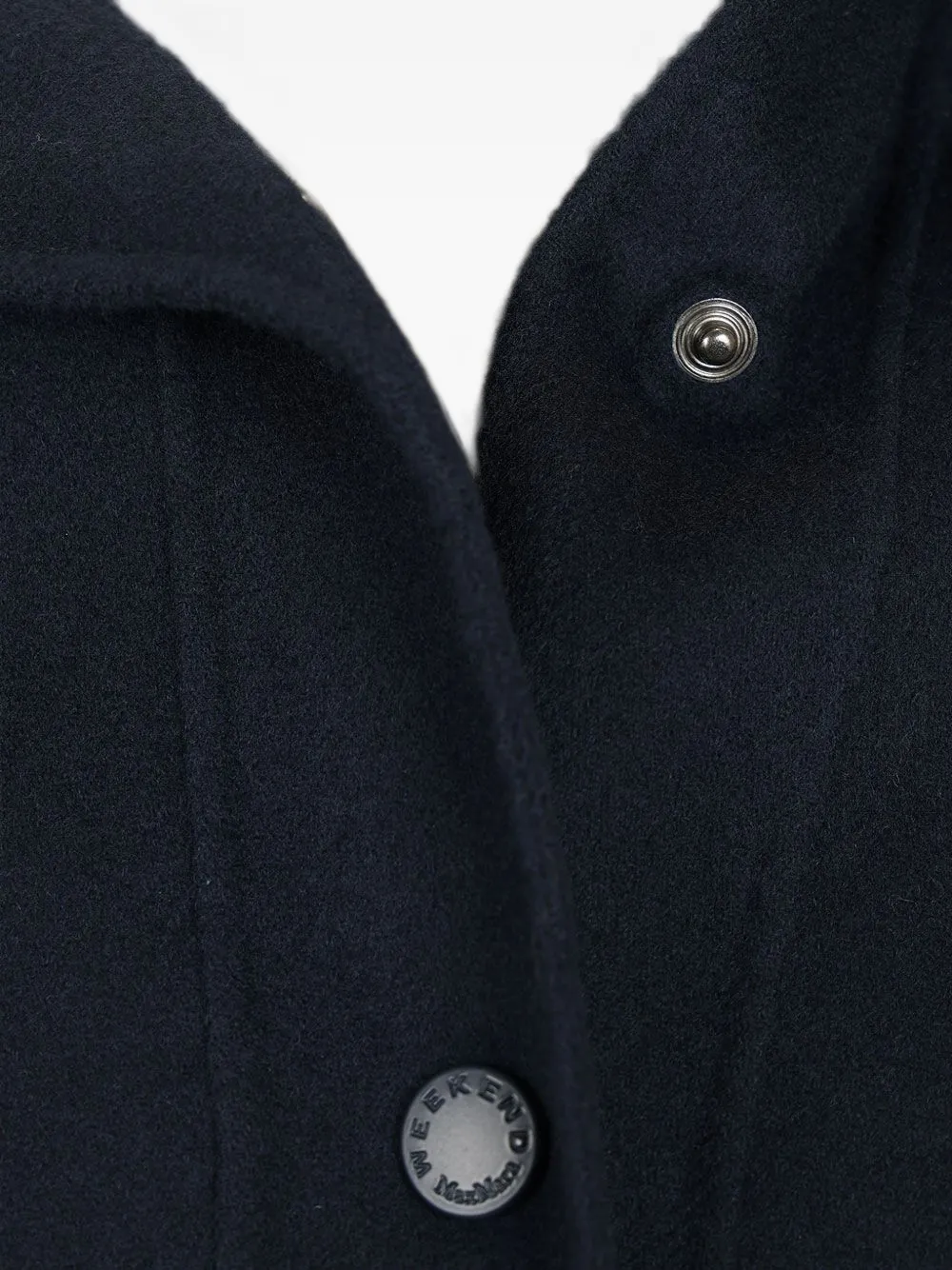 Weekend Max Mara Jack van dubbel wol met capuchon Blauw