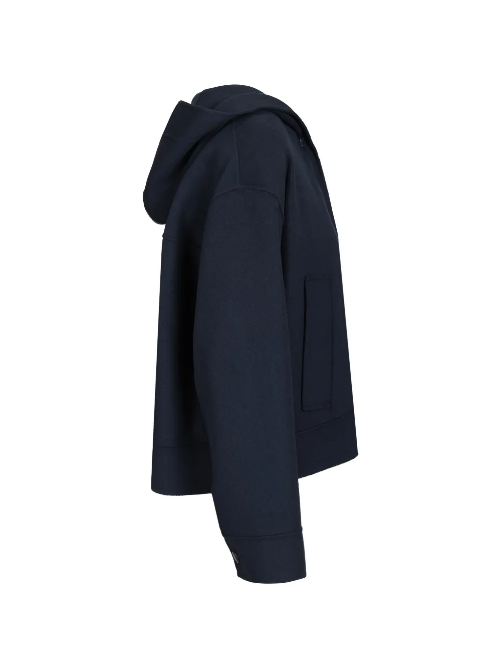 Weekend Max Mara Jack van dubbel wol met capuchon Blauw