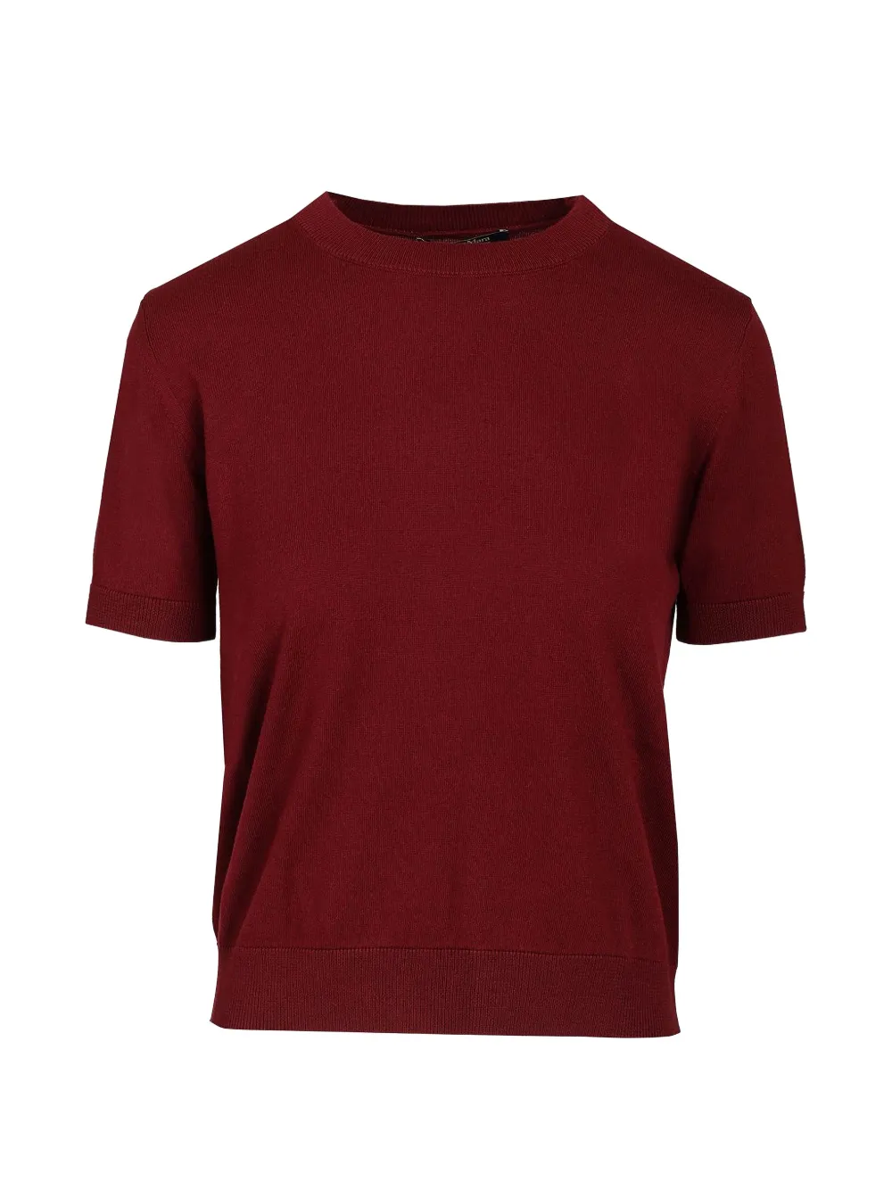 'S Max Mara ribbed-trim short-sleeve T-shirt - Rosso
