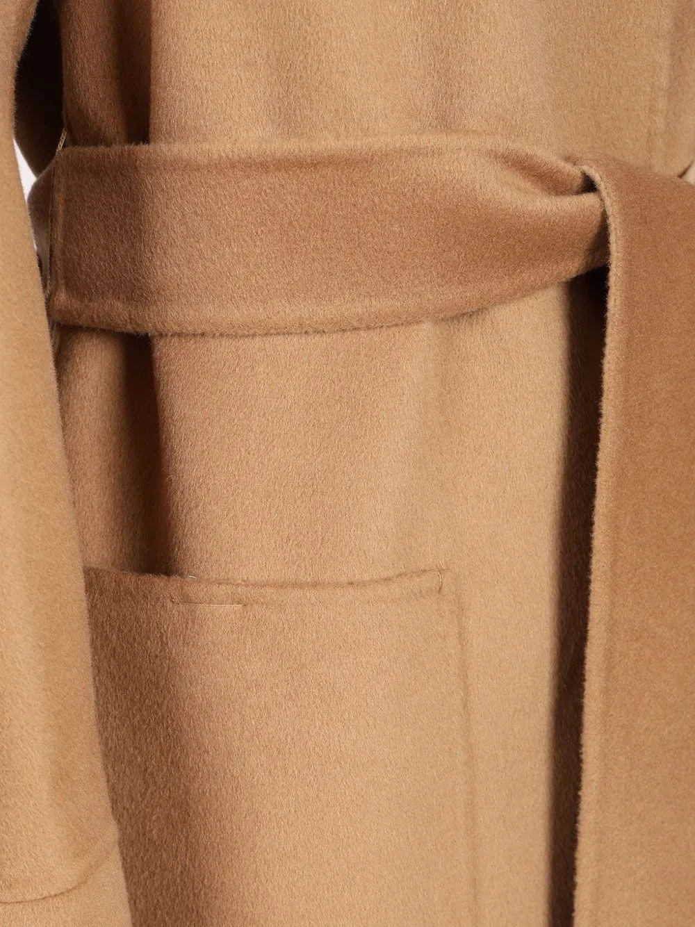 Max Mara Mantel met ceintuur Beige
