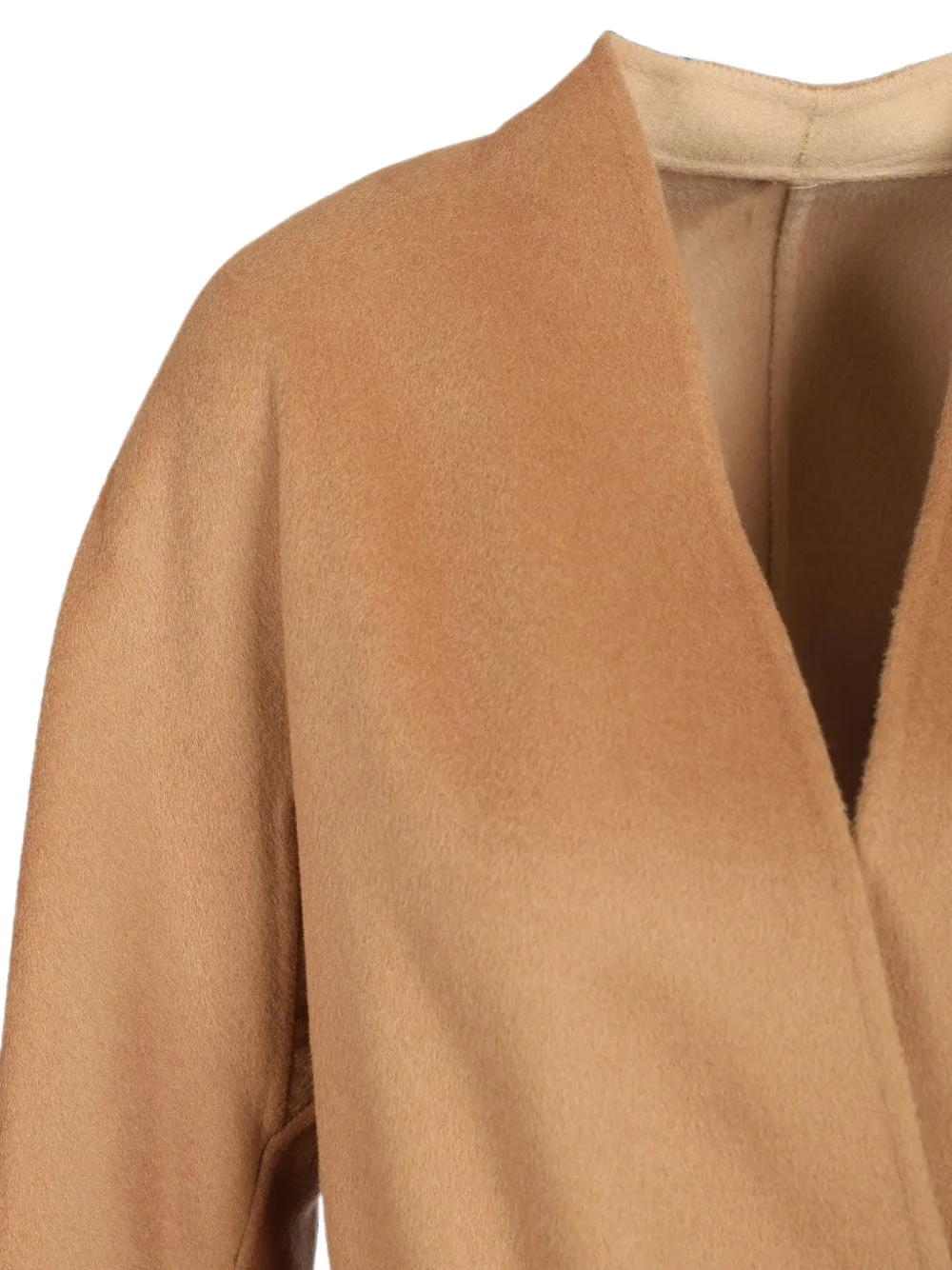 Max Mara Mantel met ceintuur Beige