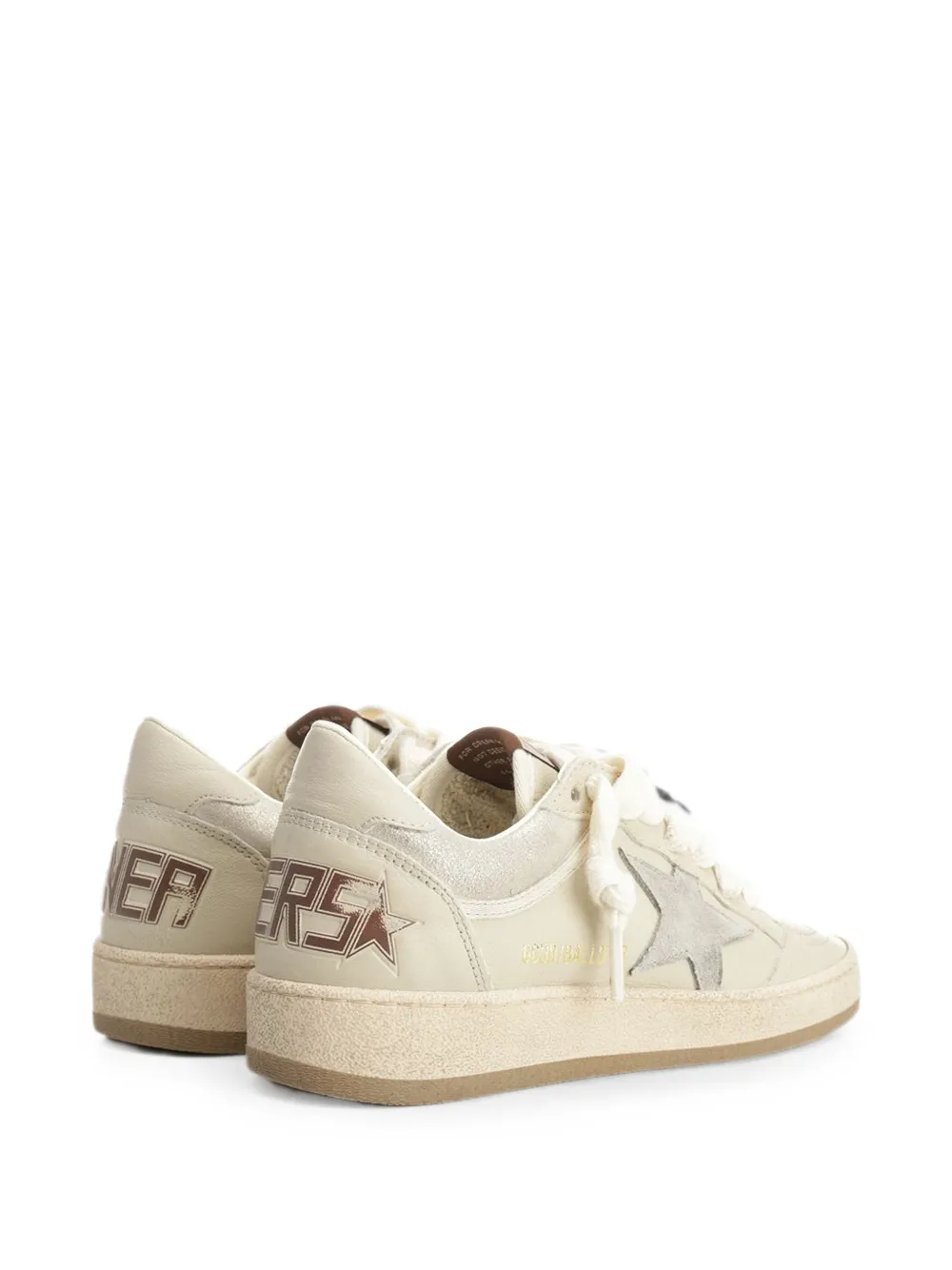 Golden Goose Ball Star glitter sneakers Beige