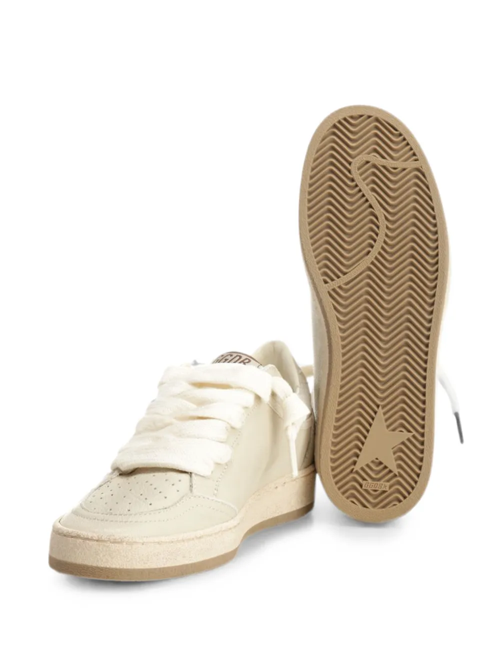 Golden Goose Ball Star glitter sneakers Beige