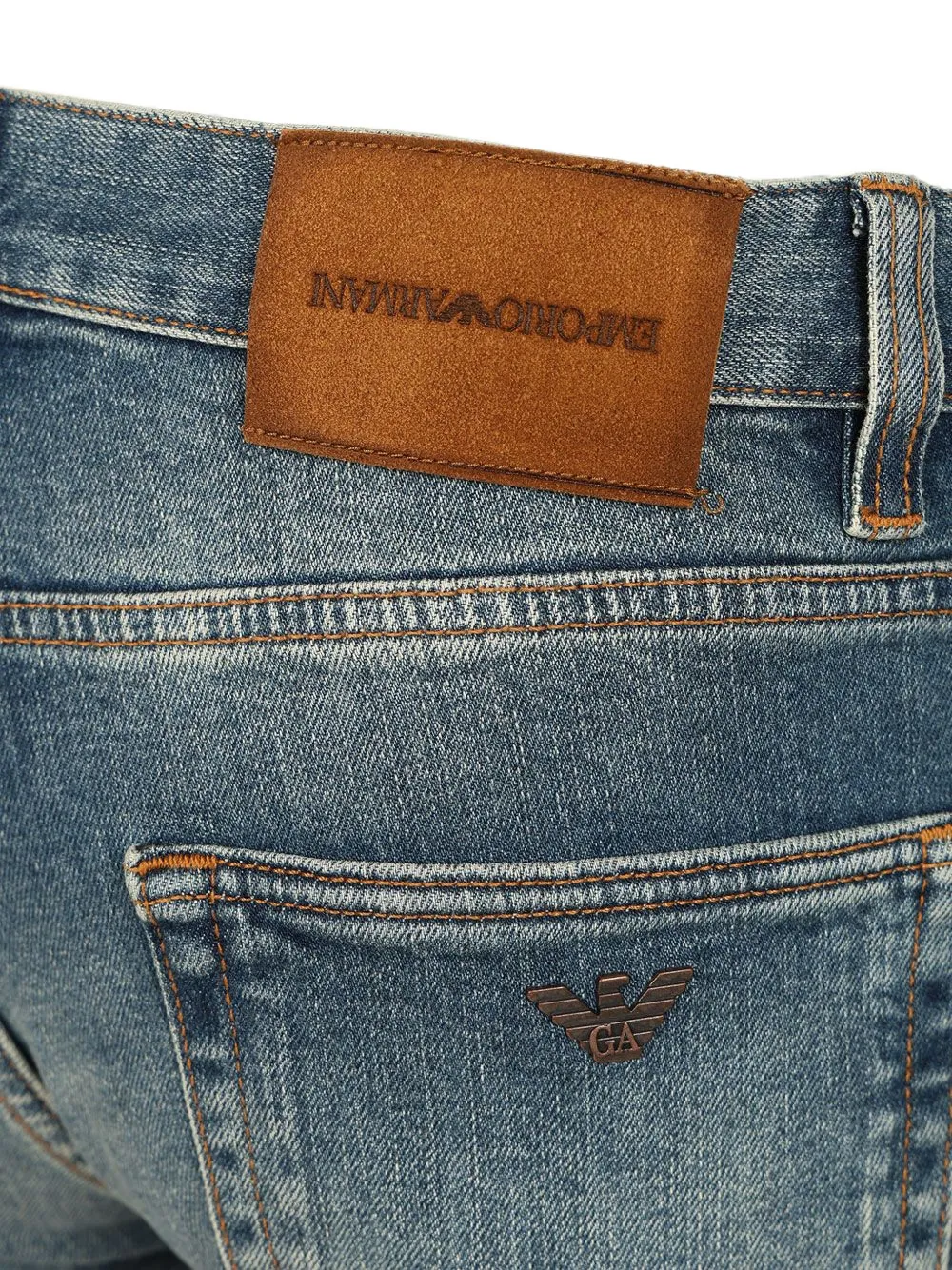 Emporio Armani Straight jeans Blauw