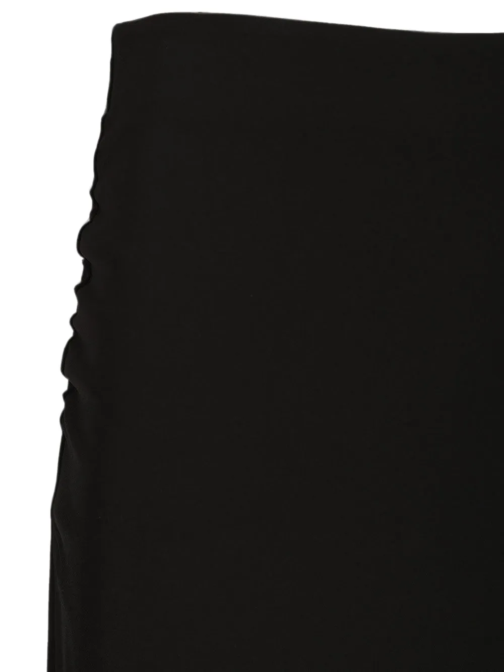 Max Mara Midi-rok met ruches Zwart