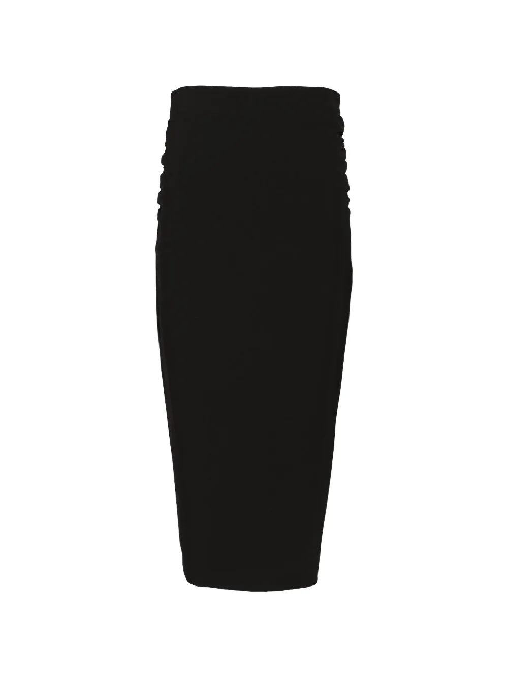 Max Mara ruched-detail midi skirt - Schwarz
