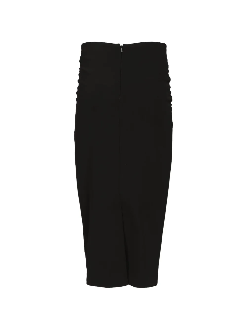 Max Mara Midi-rok met ruches Zwart