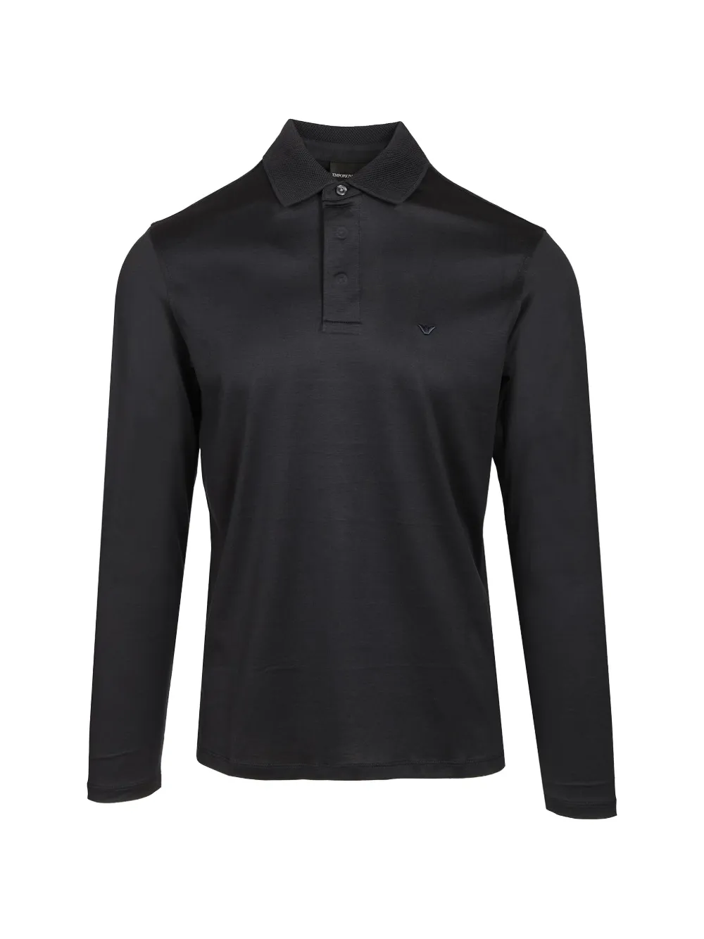 Emporio Armani long-sleeve polo shirt - Blu