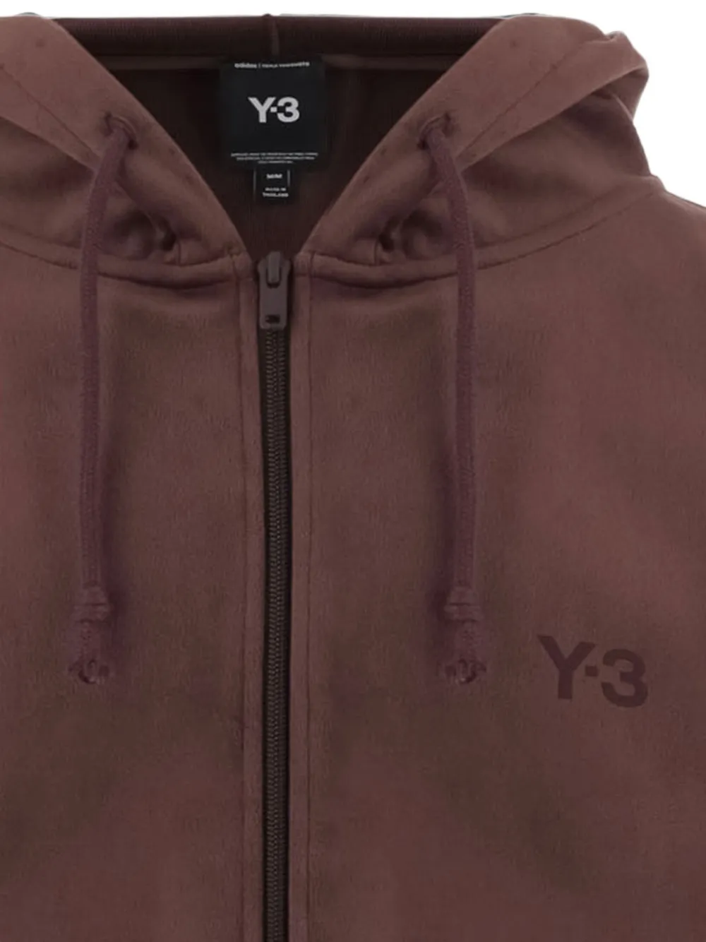 Y-3 x adidas hoodie met logo-print en rits Rood