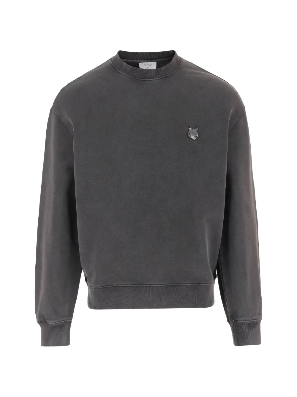 Maison Kitsuné embroidered-logo sweatshirt - Grigio