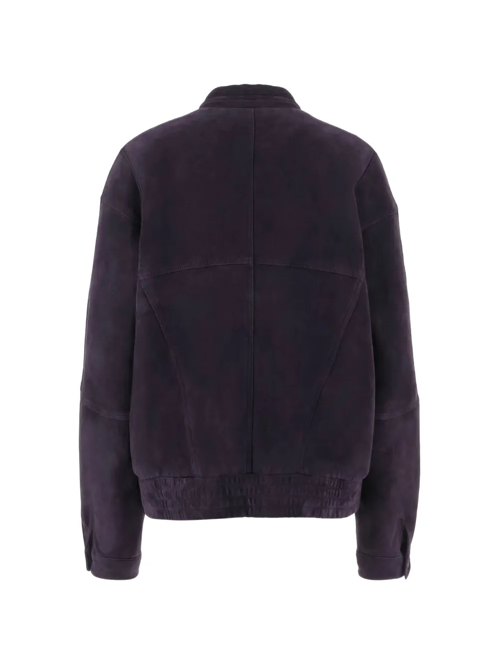 Giorgio Armani Suède jack met vlakken Paars