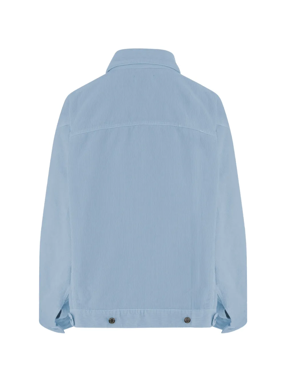 Haikure Ribgebreid jack met knopen Blauw