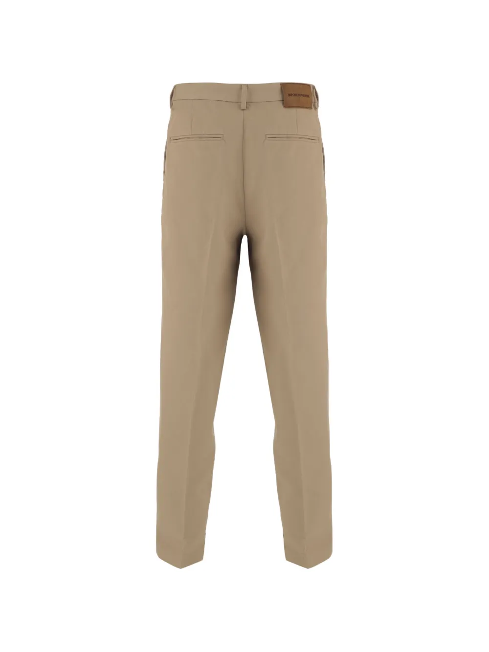 Emporio Armani Broek met logopatch Beige