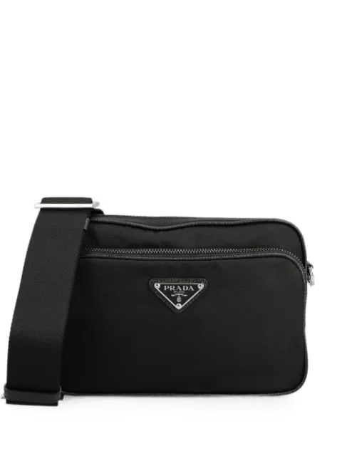 Prada Re-Nylon logo-plaque shoulder bag