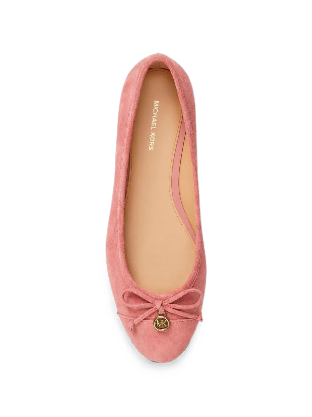 Michael Kors Piper Flex suède ballerina's Roze