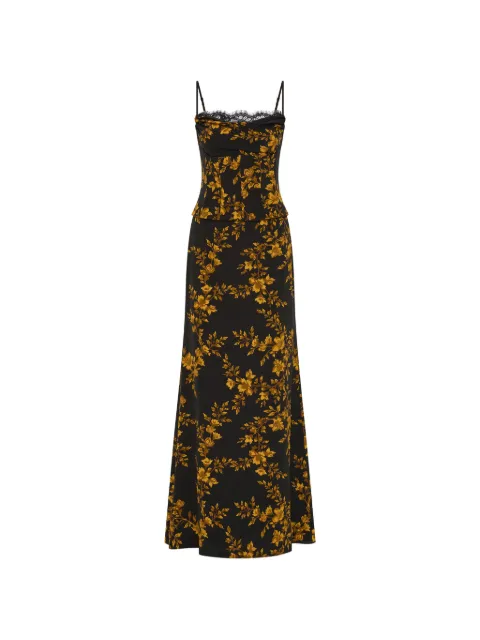Rebecca Vallance Gilded floral maxi dress