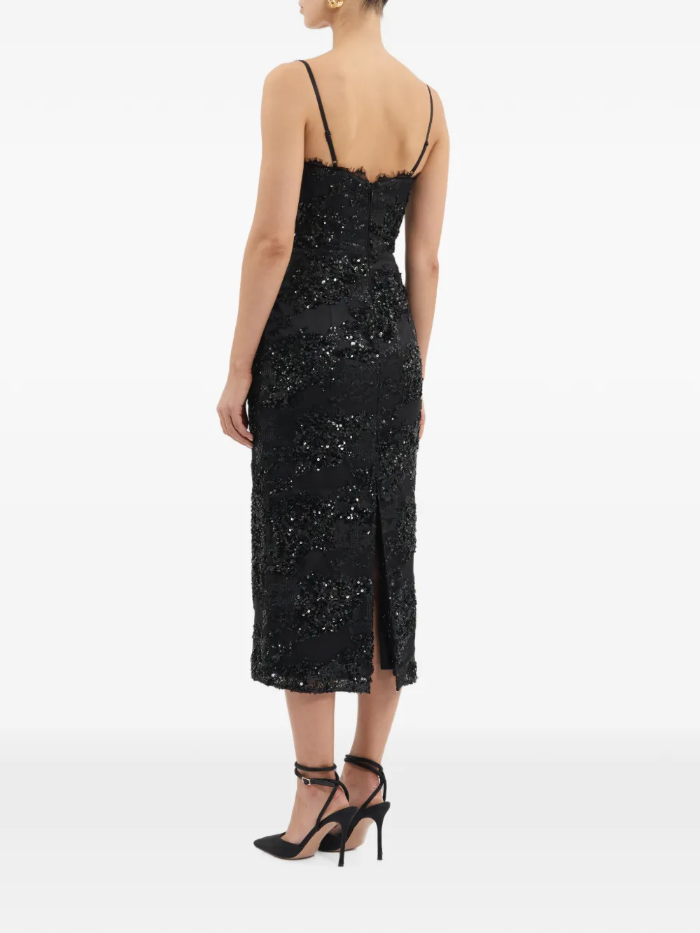 Rebecca Vallance Beau midi-jurk Zwart