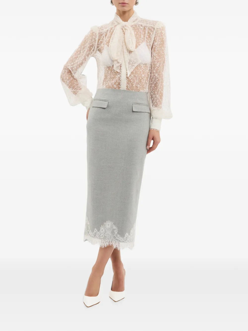 Rebecca Vallance Delphina blouse Beige
