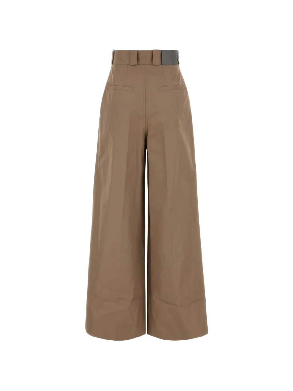 Balenciaga High-waist broek met wijde pijpen Bruin