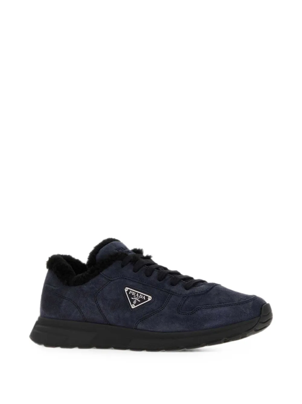Prada Prax 2.0 suede sneakers Blauw