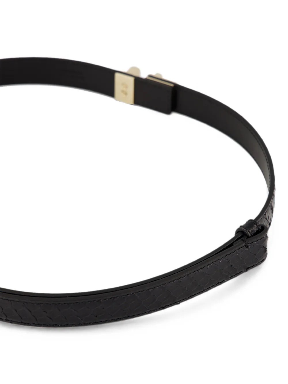 TOM FORD Riem met gevlochten effect en T-gesp Zwart