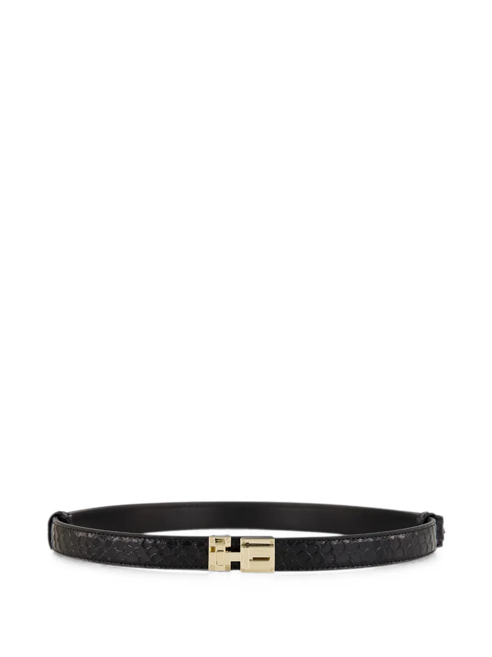 TOM FORD braided-effect T-clasp belt - Schwarz