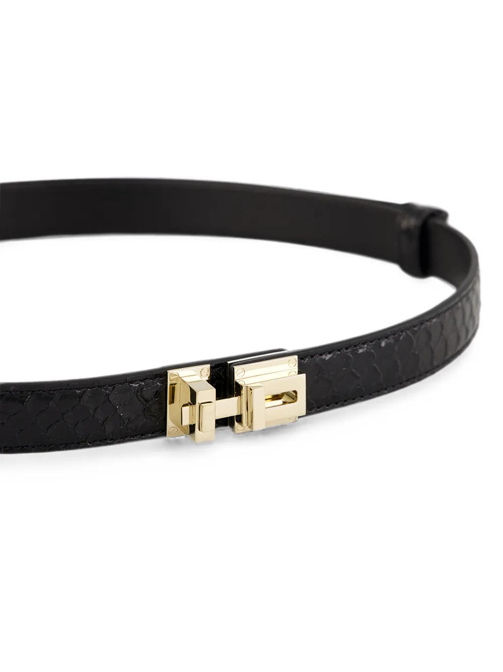 TOM FORD Riem met gevlochten effect en T-gesp Zwart