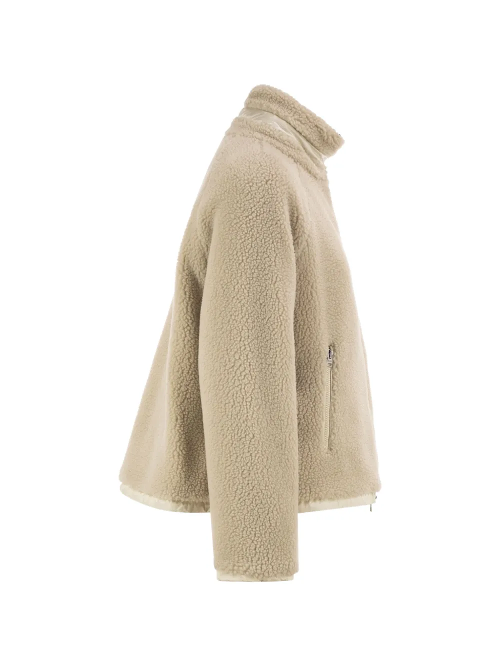 Herno Omkeerbaar teddy-fleece jack Beige