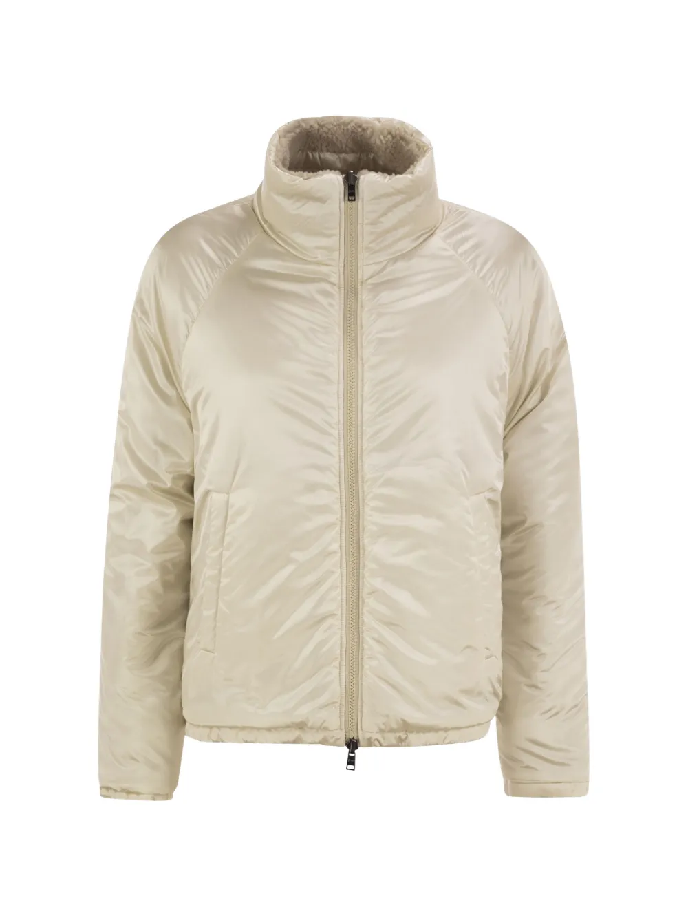 Herno Omkeerbaar teddy-fleece jack Beige