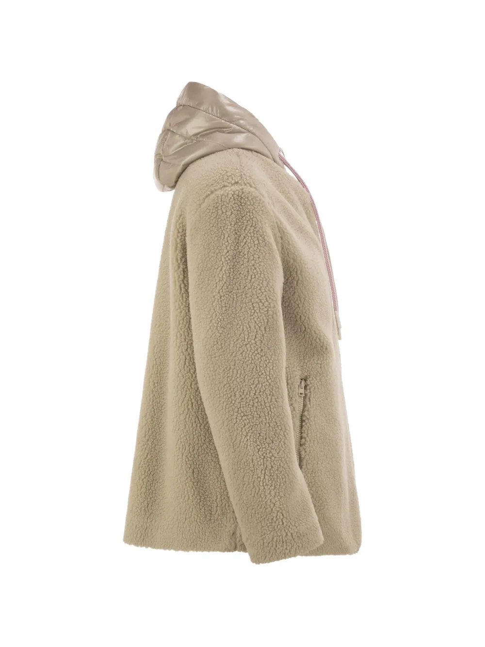 Herno Jack met capuchon en teddy-effect Beige