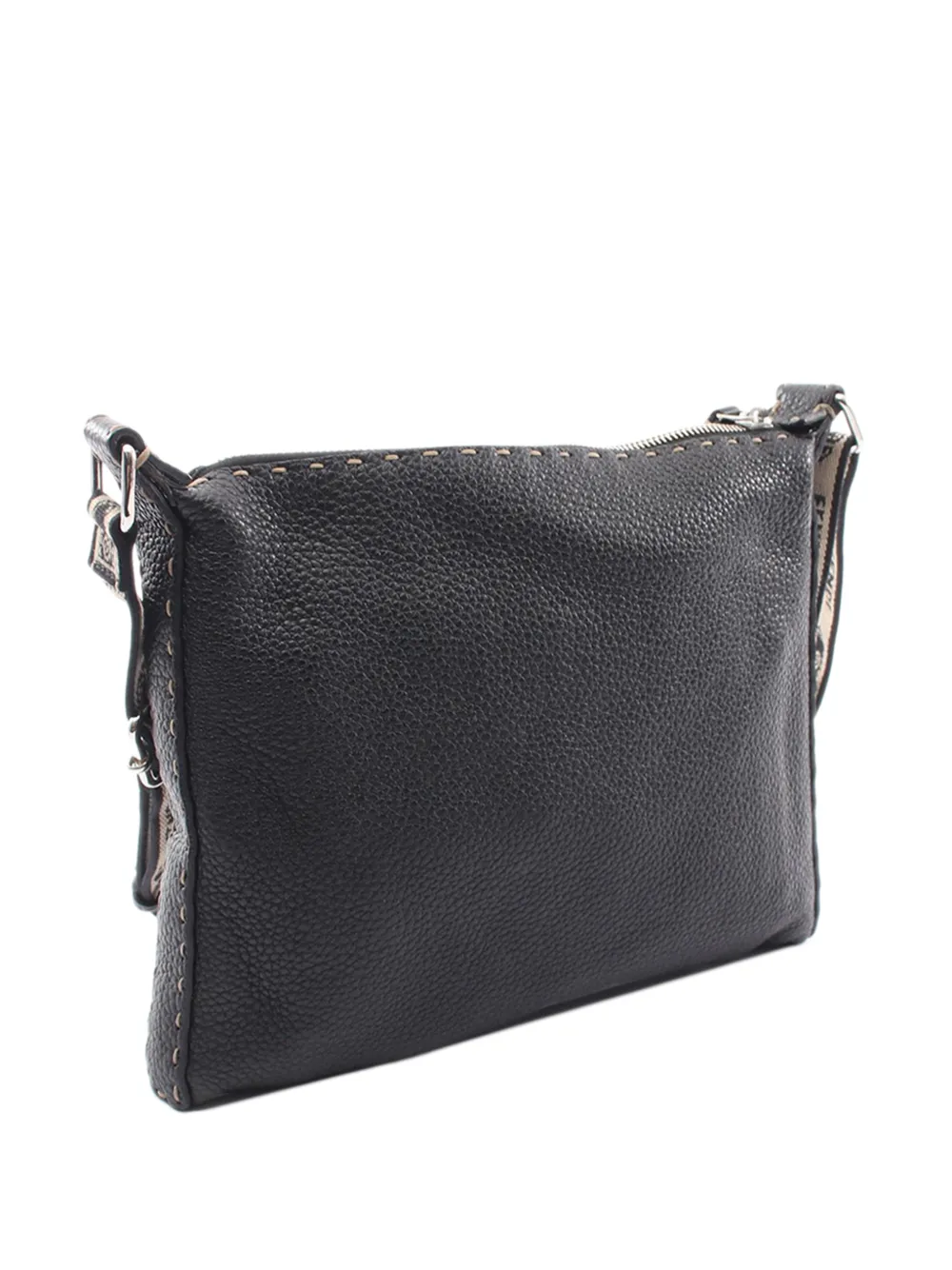 Fendi Pre-owned 2000-2026 Selleria Crossbody Bag in Black, view 3