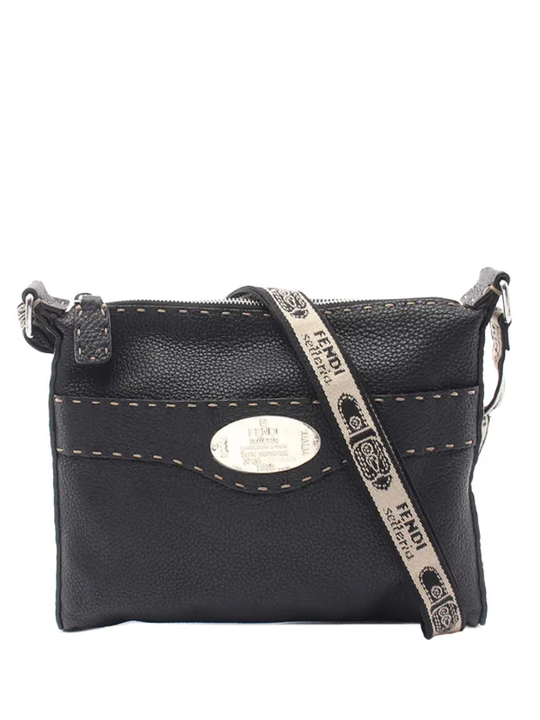 Fendi Pre-owned 2000-2026 Selleria Crossbody Bag in Black