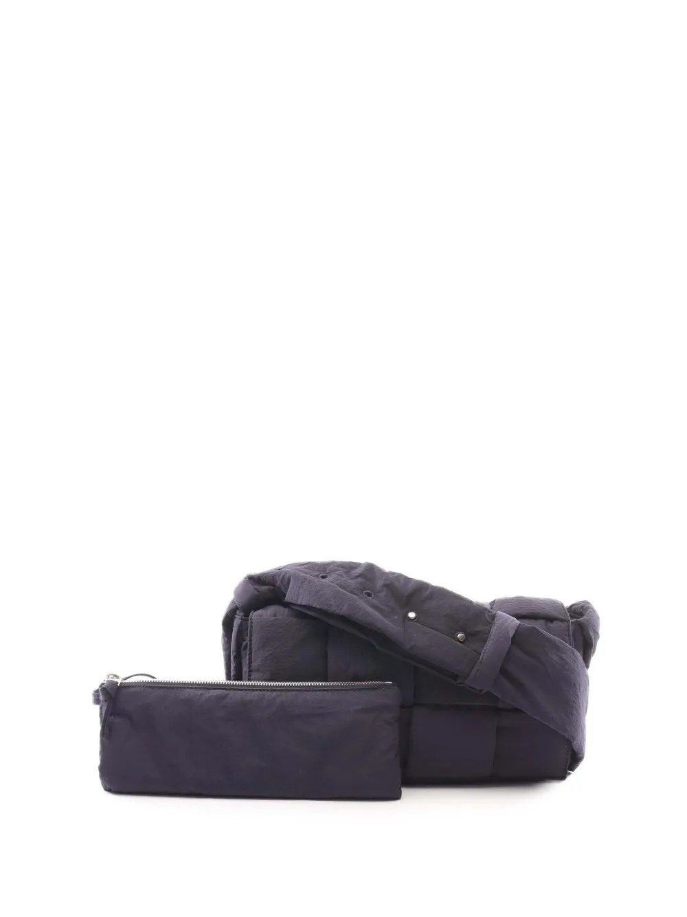 Bottega Veneta Pre-Owned 2012-2026 Nylon Intrecciato Padded Tech Cassette crossbody bag - Blau