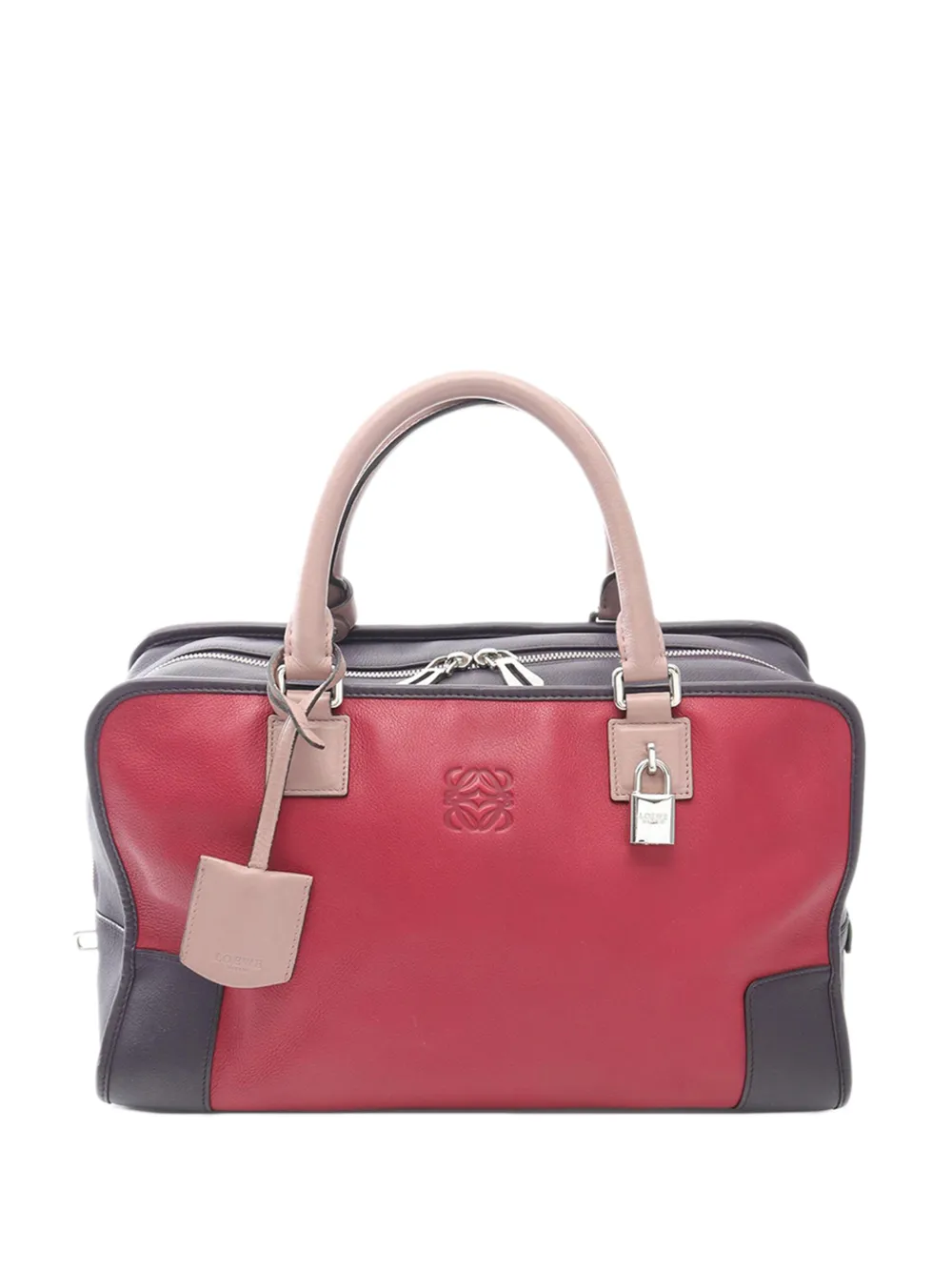 Loewe Pre-Owned 2010-2026 Tricolor Leather Amazona 36 handbag - Rosso