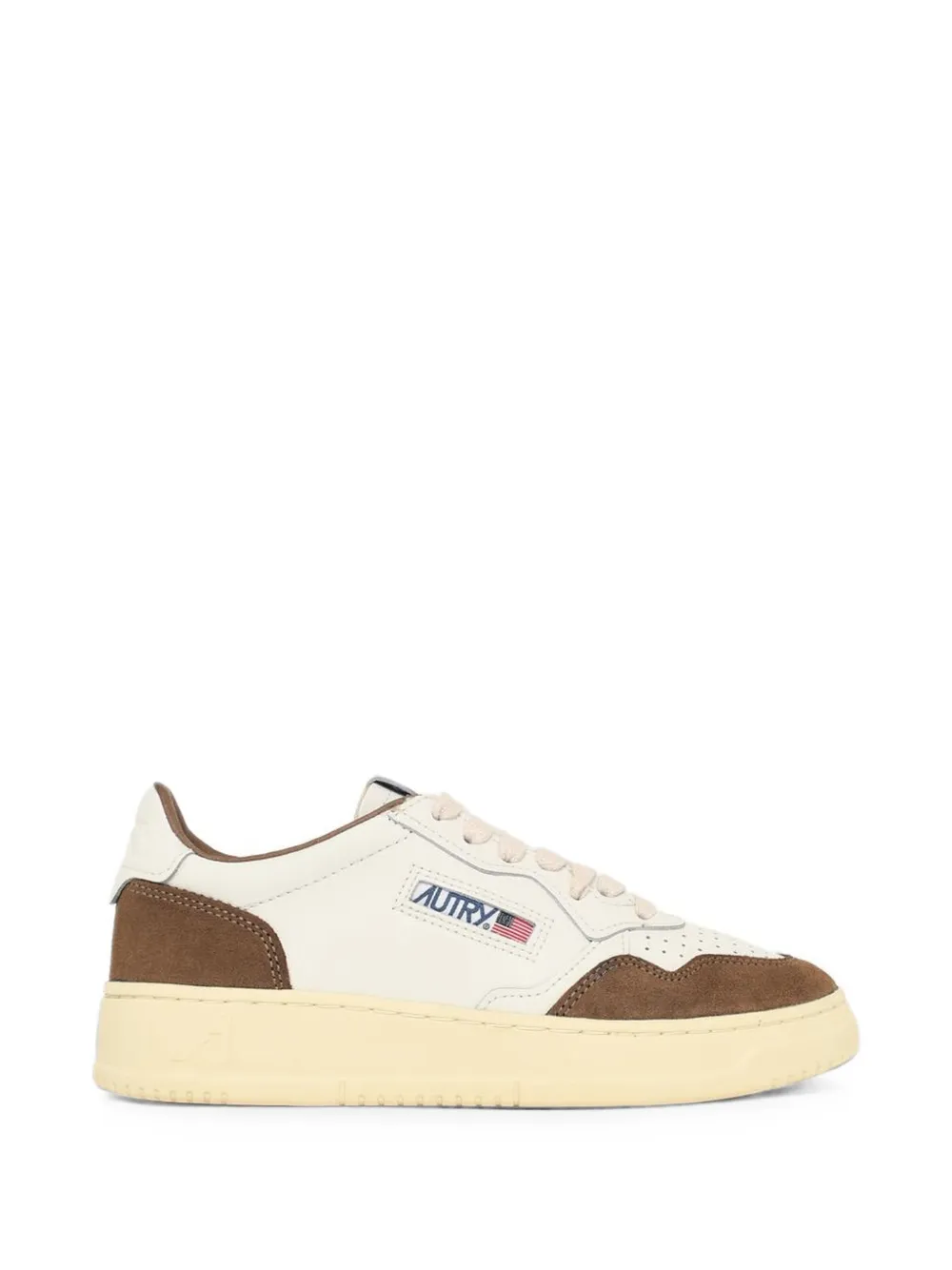Autry Medalist kalfsleren sneakers Beige