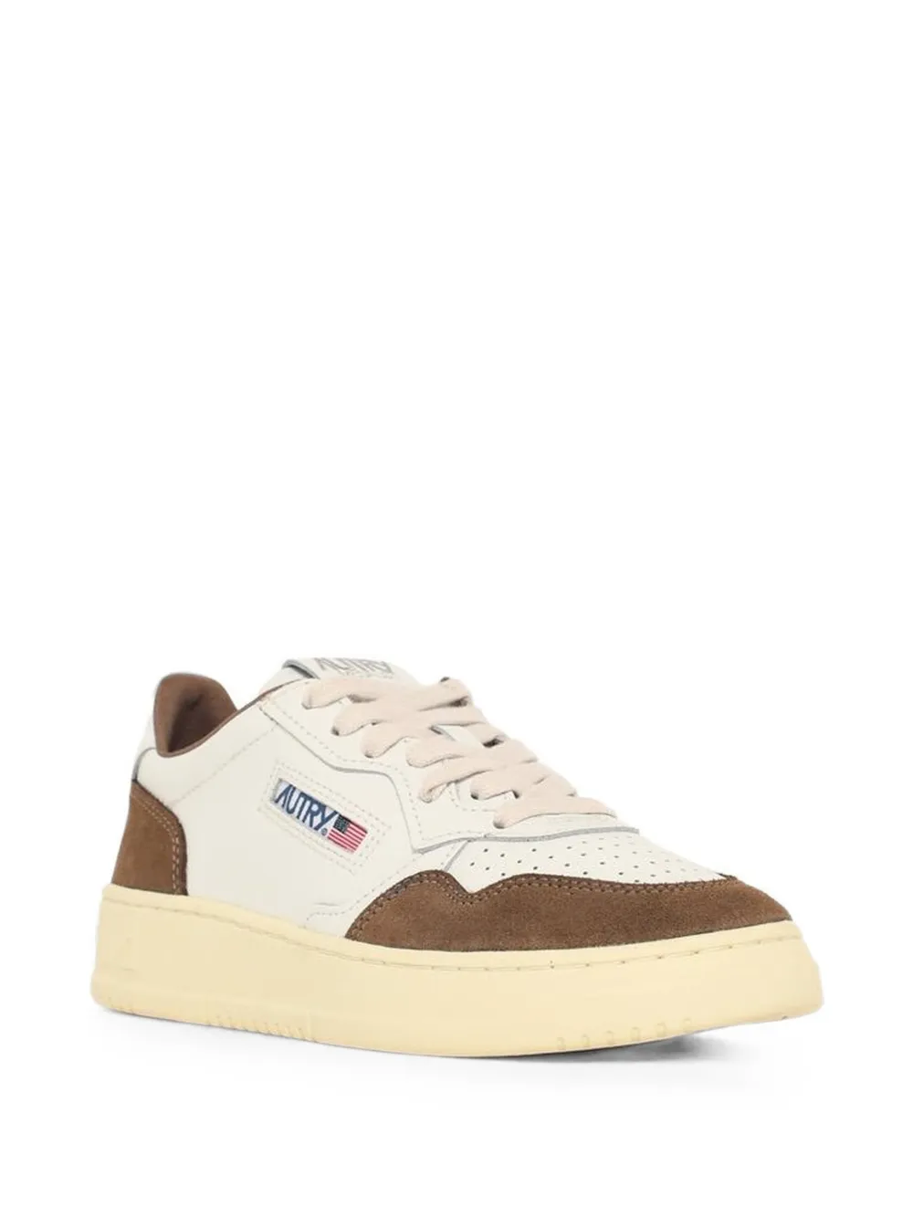 Autry Medalist kalfsleren sneakers Beige