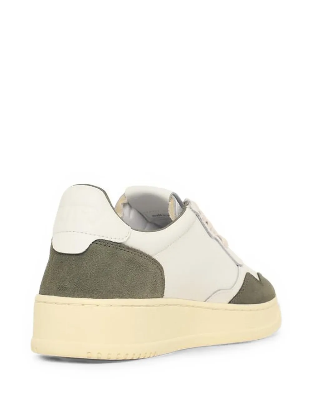 Autry Medalist calf suede-panelled sneakers Beige