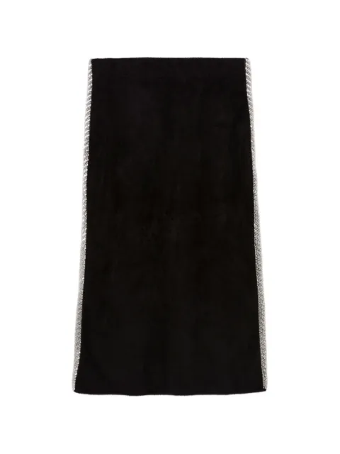 Claudie Pierlot bead-embellished knitted skirt