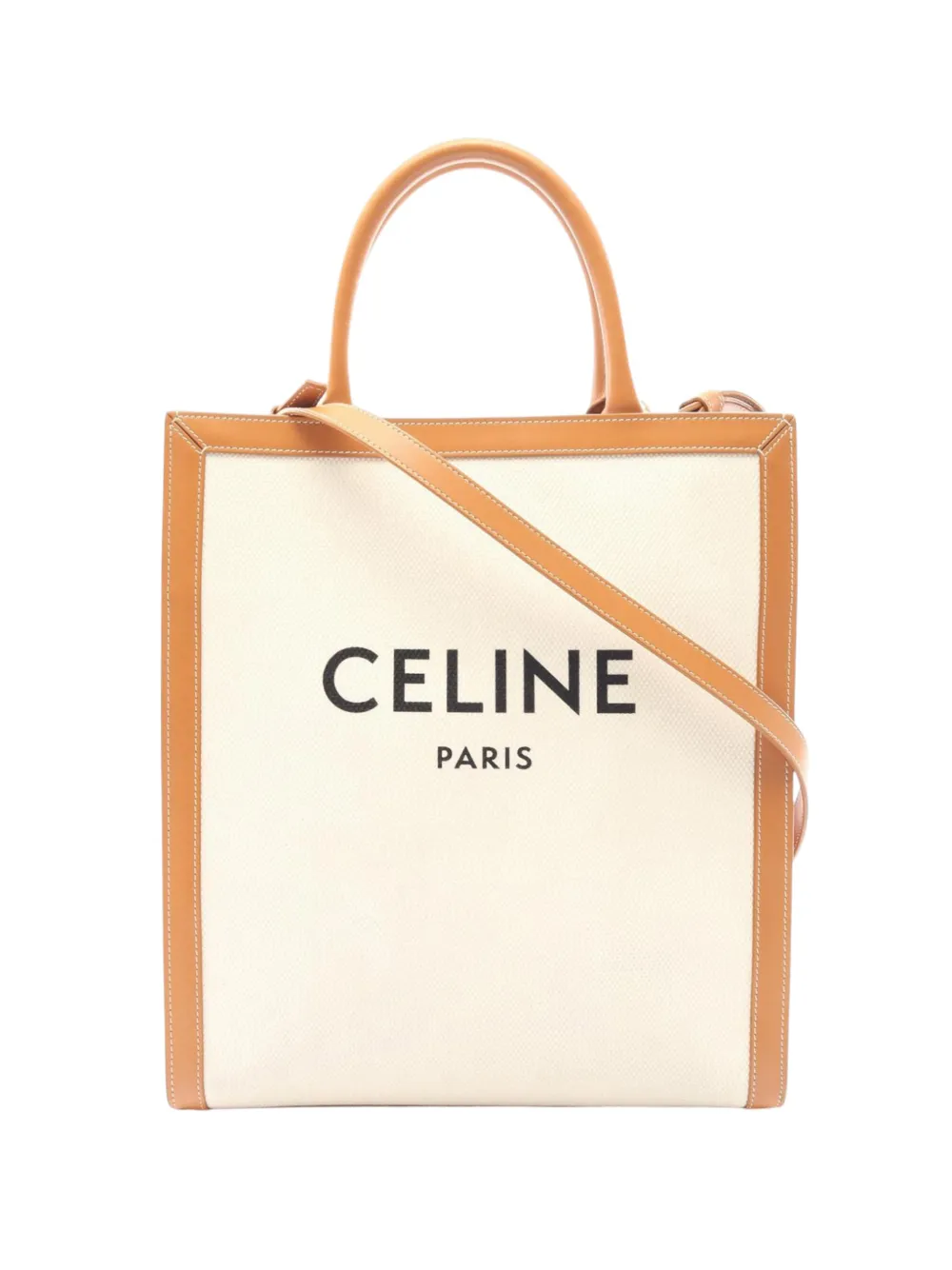 Celine Pre-Owned 2000-2026 Small Canvas Vertical Cabas satchel - Marrone