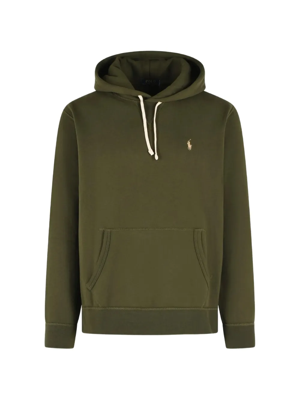 Polo Ralph Lauren logo-embroidered drawstring hoodie Groen