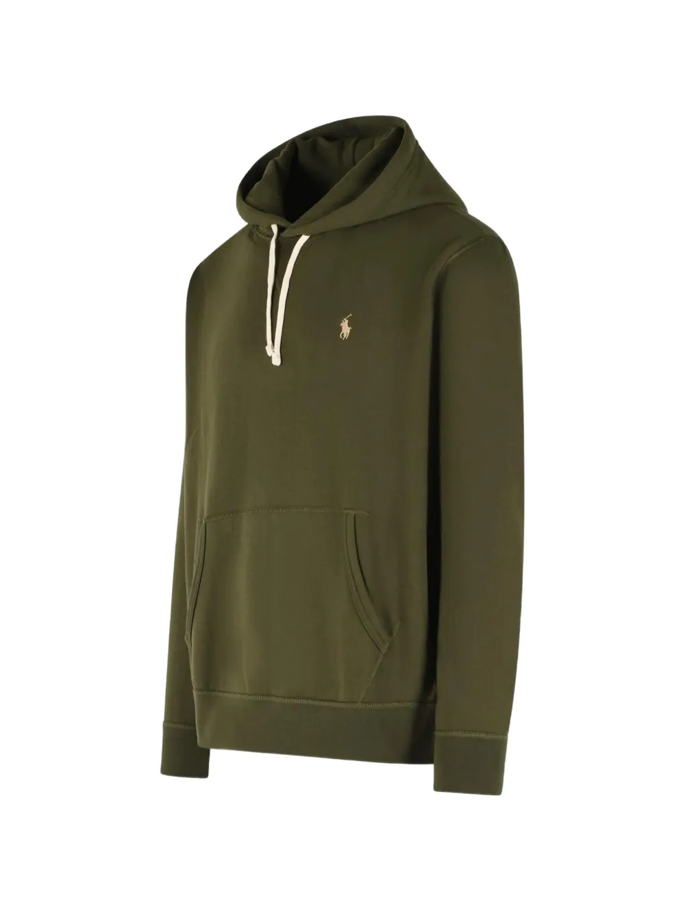 Polo Ralph Lauren logo-embroidered drawstring hoodie Groen