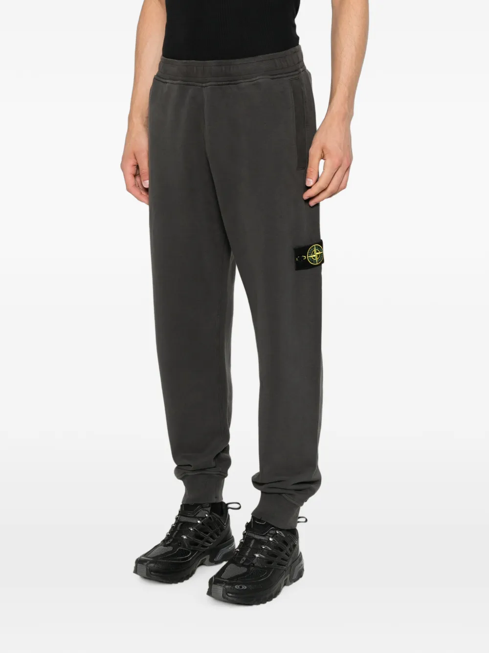 Stone Island 6200012 geborstelde katoenen joggingbroek Grijs