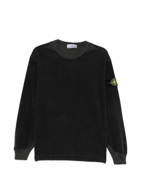 Stone Island corduroy-texture Compass-patch sweater