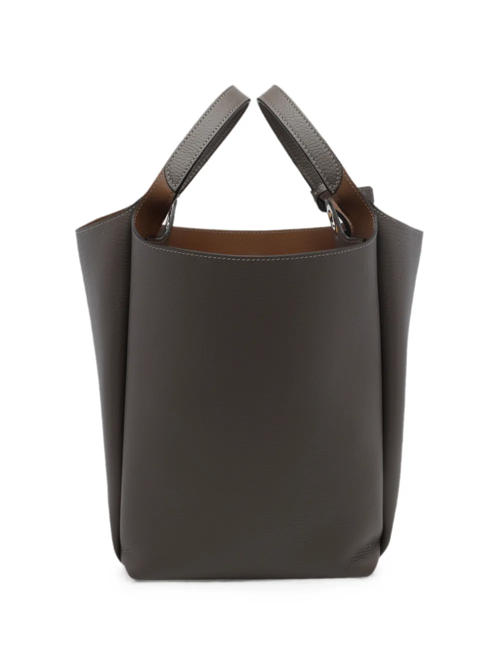 Tod's Leren bucket-tas met logo-bedel Grijs